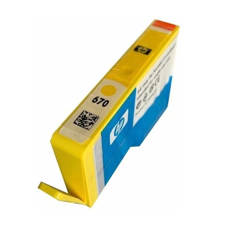 HP Tinta 670, Yellow, CZ116AL, original-2