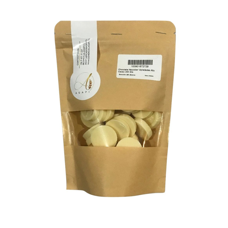 Chocolate Blanco 29% Cacao Neucober 200 grs-0