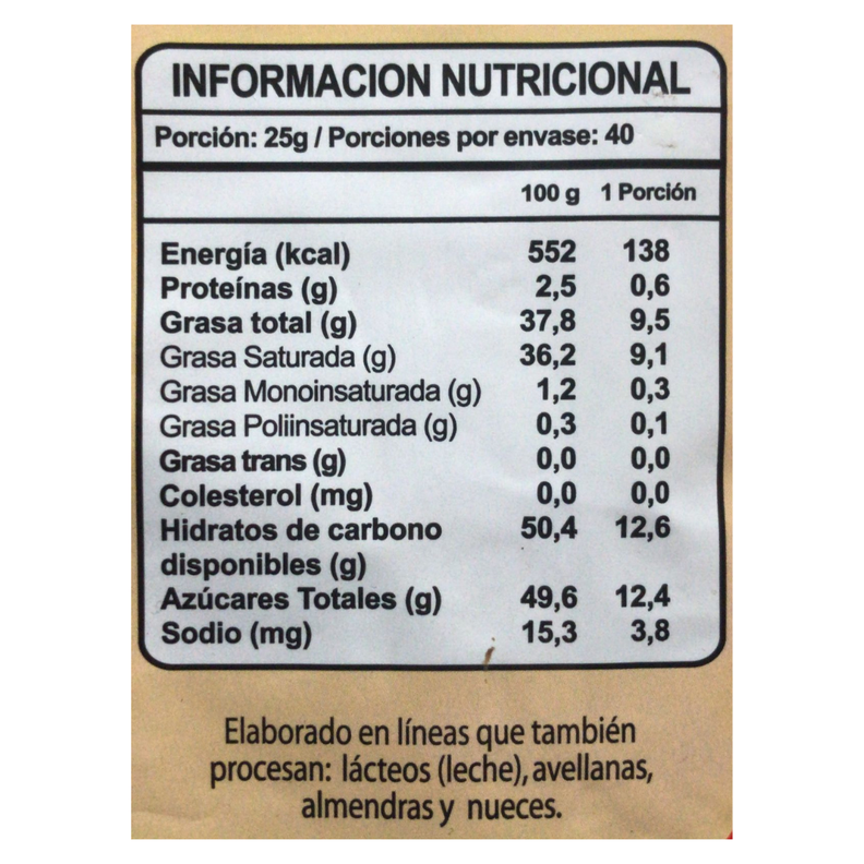 Cobertura Chocolate Neucober 107 Baño Alfajor Alto Rendimiento Barra 1kg-2