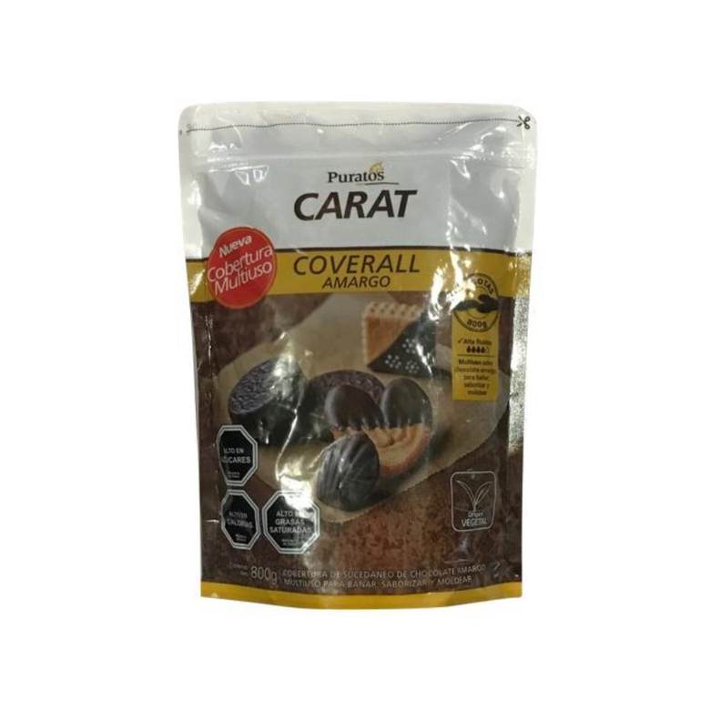 Cobertura Chocolate Coverall Amargo Puratos 800 Grs-0