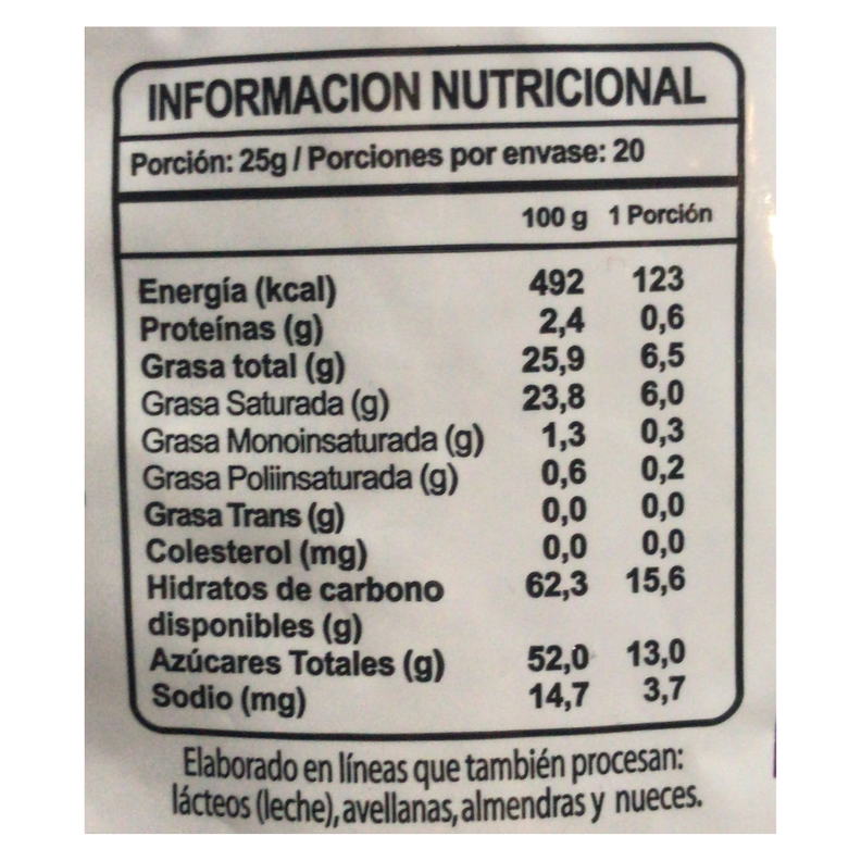 Chips De Chocolate Bitter Suave Horneables Neucober 500 Grs-2