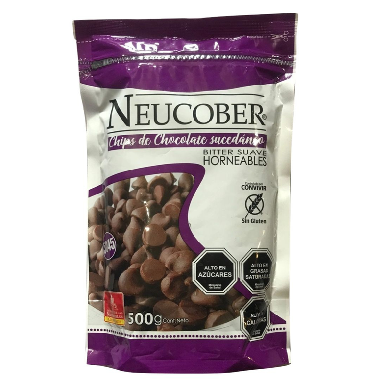 Chips De Chocolate Bitter Suave Horneables Neucober 500 Grs-0