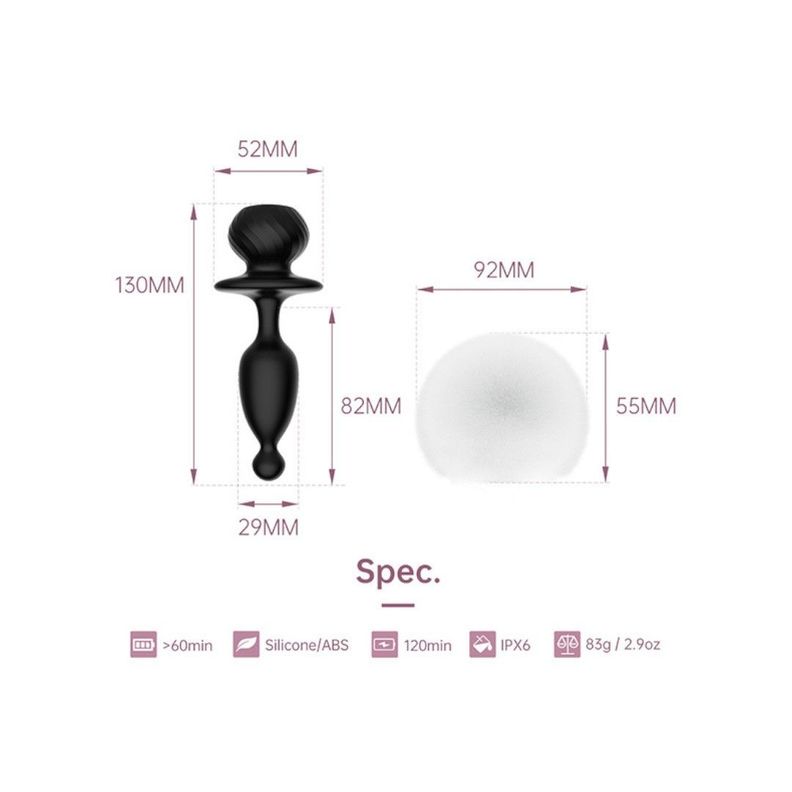 Plug Anal Vibrador Magic Bunny-6