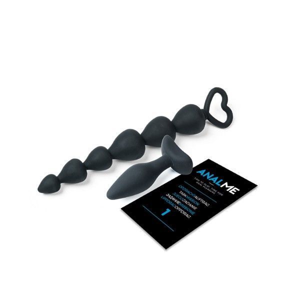 Juego Erótico AnalMe con 2 Plug de Silicona-1