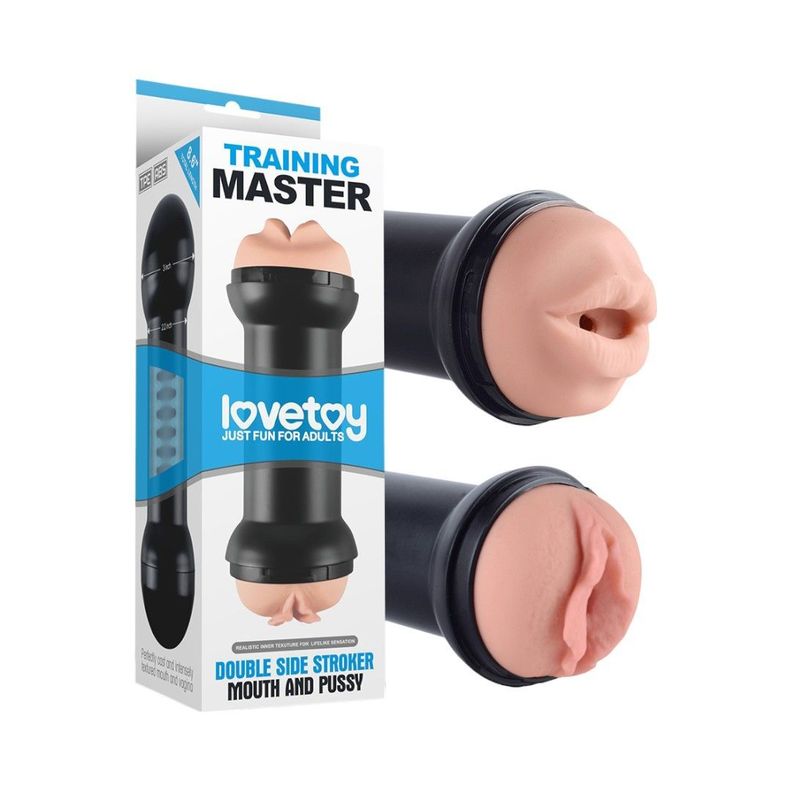 Masturbador Doble Vagina - Boca Training Master-0