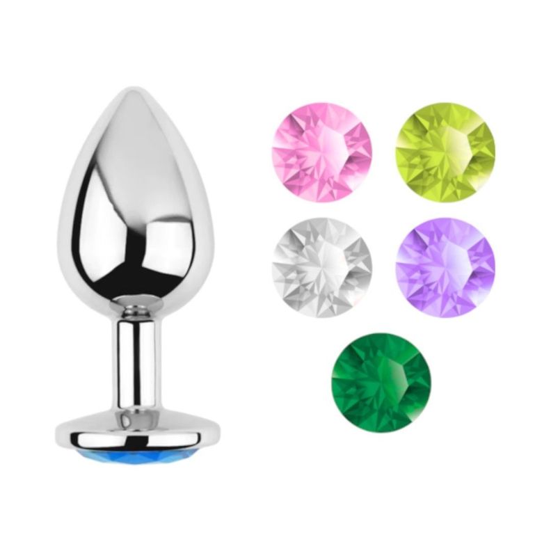 Set de 3 Plug Anal Acero Inoxidable S, M y L Color al Azar-2
