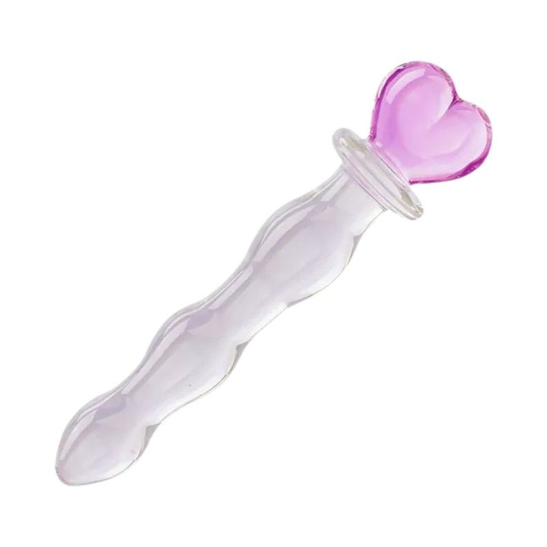 Consolador Crystal Corazón de Vidrio-1