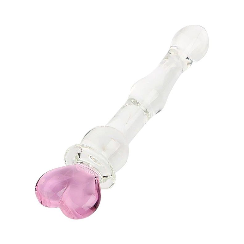 Consolador Crystal Corazón de Vidrio-2