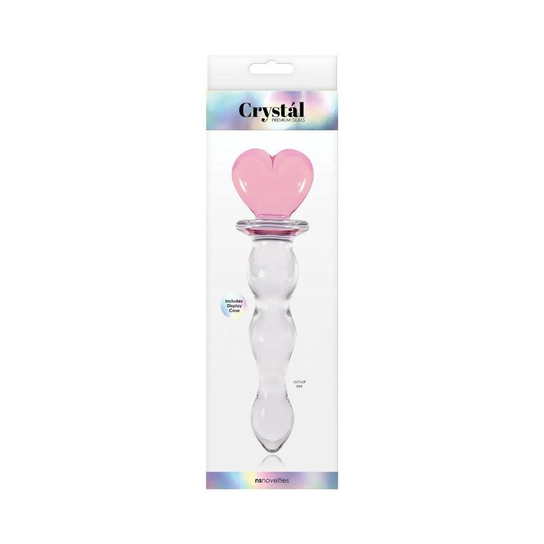 Consolador Crystal Corazón de Vidrio-7
