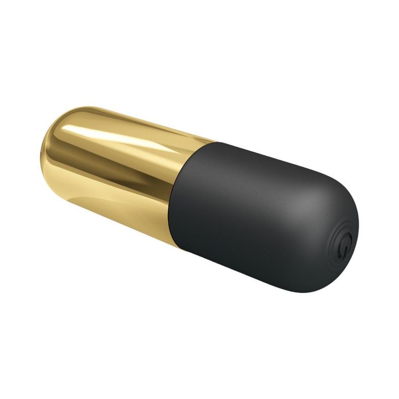 Mini Bala Vibradora Recargable Dorada-3