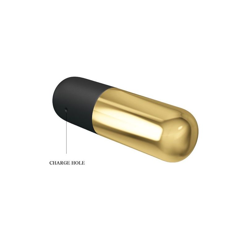 Mini Bala Vibradora Recargable Dorada-6