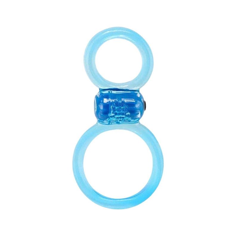 Anillo Vibrador Doble Ofinity Plus Azul-1