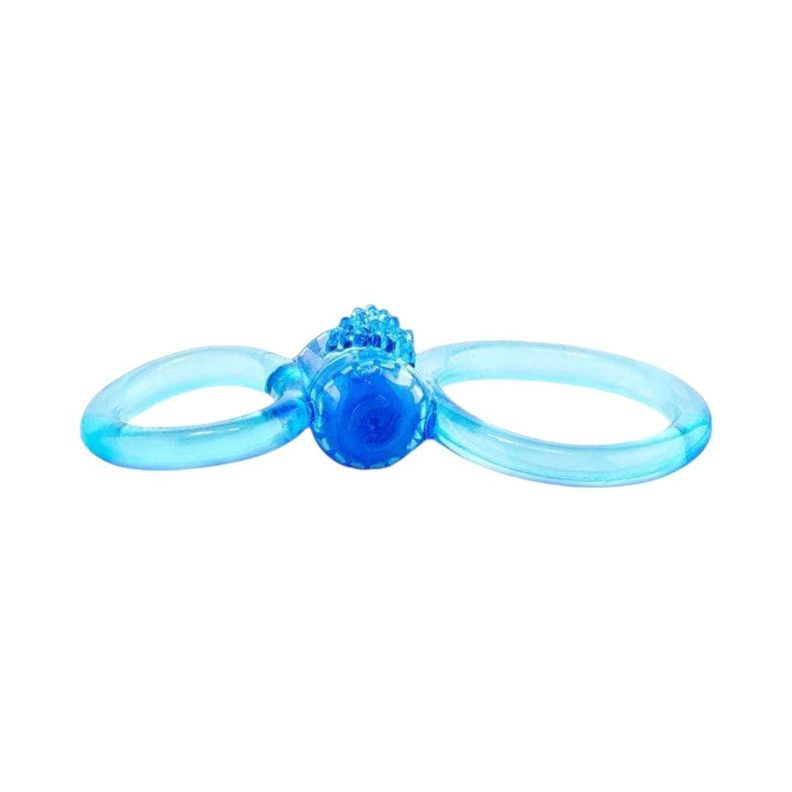 Anillo Vibrador Doble Ofinity Plus Azul-2