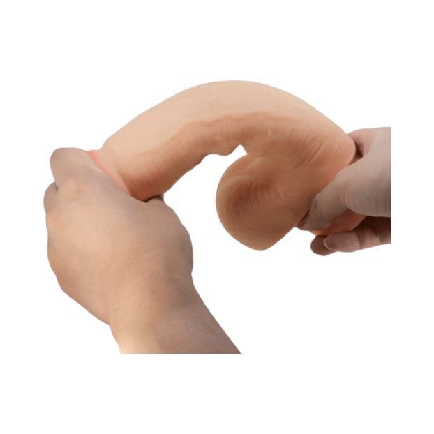 Consolador Realístico de Piel Deslizante-5