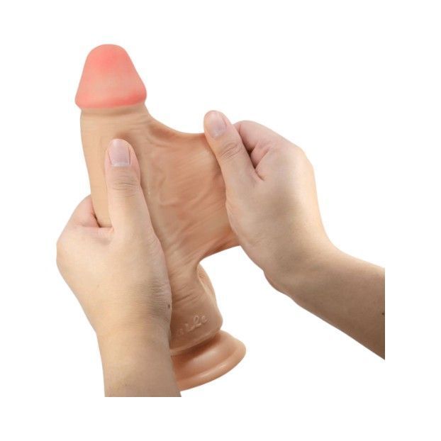 Consolador Realístico de Piel Deslizante-6