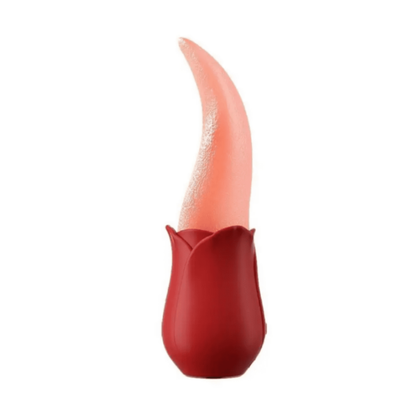Rosa Vibradora con Lengua LickMe Recargable USB-0