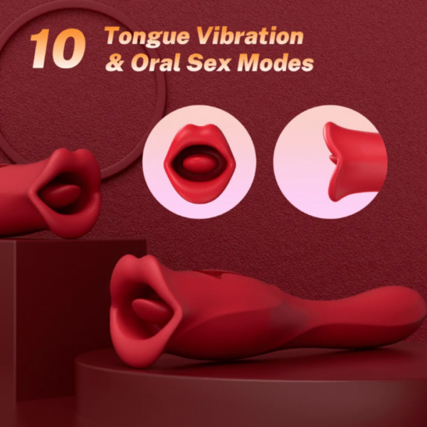Vibrador con Boca Estimuladora Honey Mouth II-6
