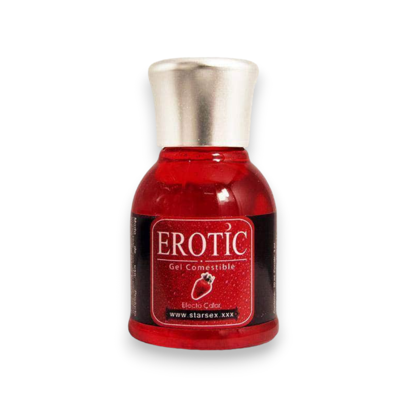 Gel Comestible Erotic Frutilla 30 ml para Masajes y Sexo Oral-1