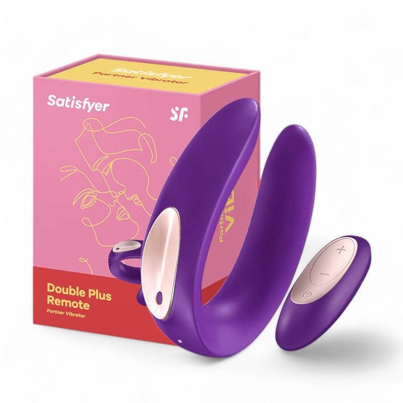  Satisfyer Vibrador de Parejas Double Plus Remote-0