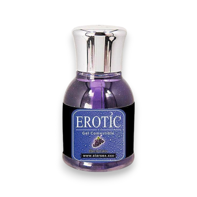 Gel Comestible Erotic Uva 30 ml para Masajes y Sexo Oral-1