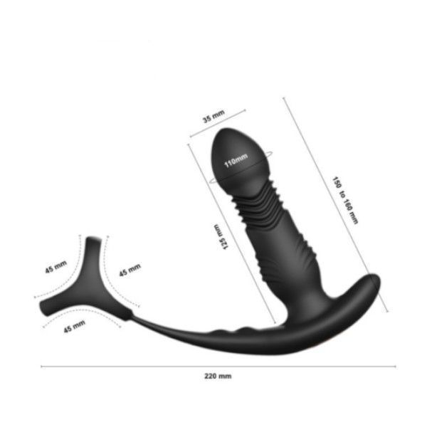 Plug Anal Vibrador Percutor Recargable Onix-2