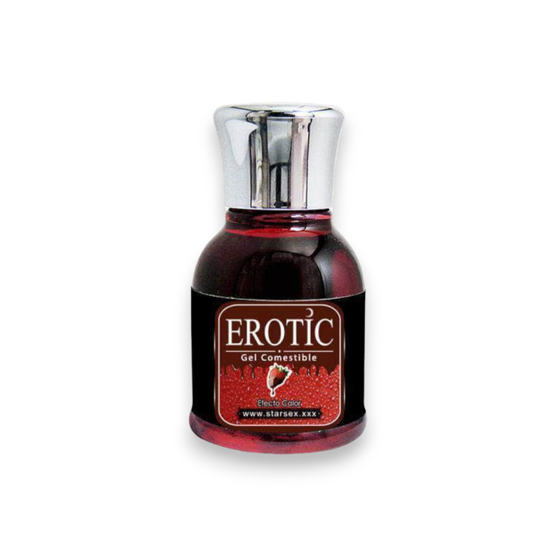 Gel Comestible Erotic Frutilla Chocolate 30 ml para Masajes y Sexo Oral-1