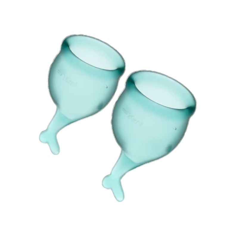 Satisfyer Set de 2 Copitas Menstruales Feel Secure Verde-1