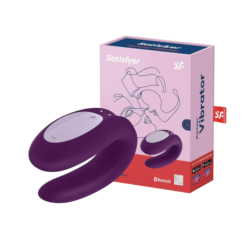 Satisfyer Vibrador de Parejas Double Joy Violeta-0
