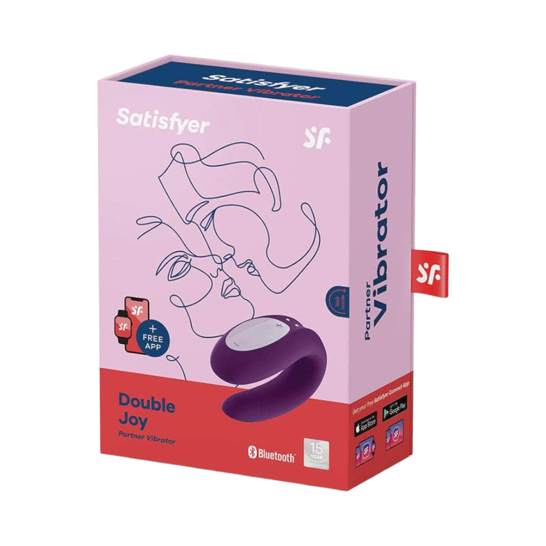 Satisfyer Vibrador de Parejas Double Joy Violeta-3