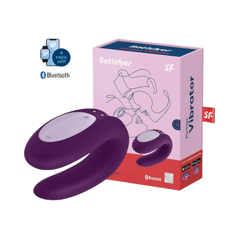 Satisfyer Vibrador de Parejas Double Joy Violeta-4