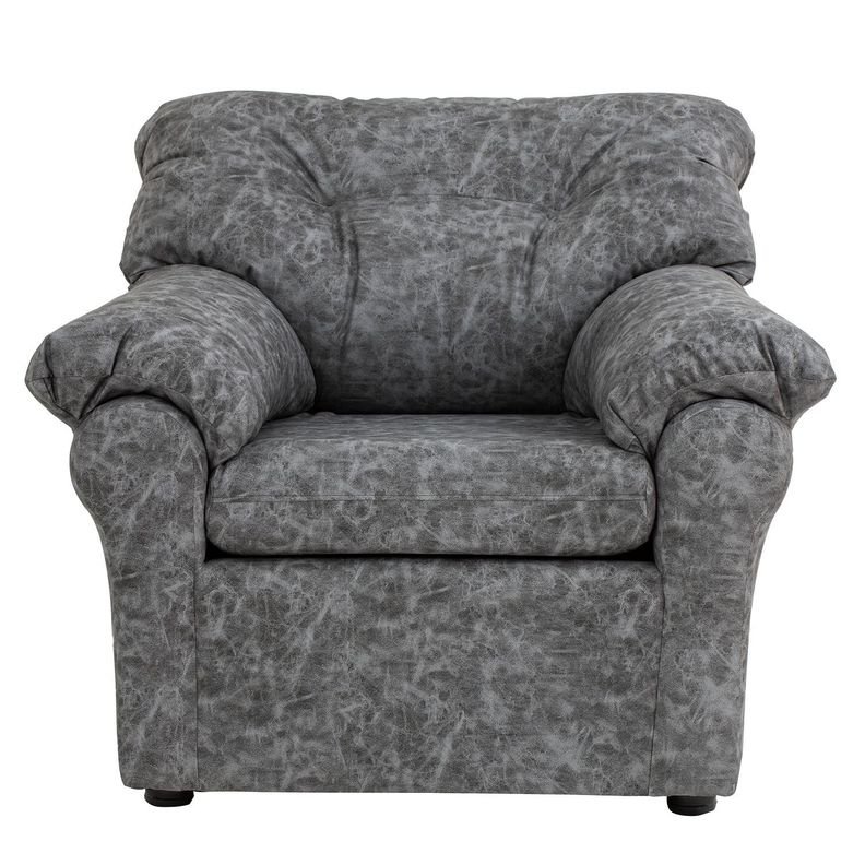 Sofa Mateo 1 Cuerpos - Cuero Sintetico Auris Vintage Moderno Premium
