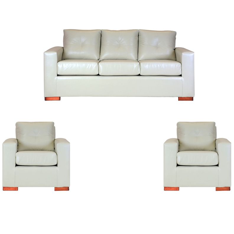 Sofa Israel 311 - Cuero Sintetico Pu Beige