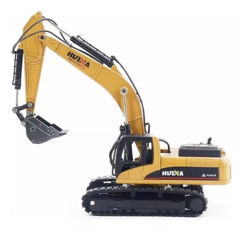 Excavadora Huina 1710 Vehiculo de Construccion 1:50 Diecast Excavator-0