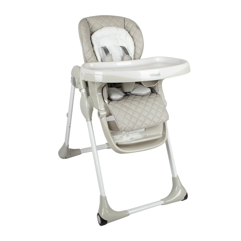 Silla De Comer Para Bebe Infanti Happy Meal Pro D007 Gris-0