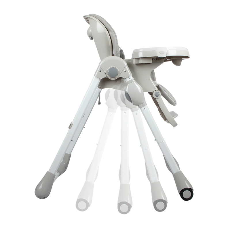 Silla De Comer Para Bebe Infanti Happy Meal Pro D007 Gris-6