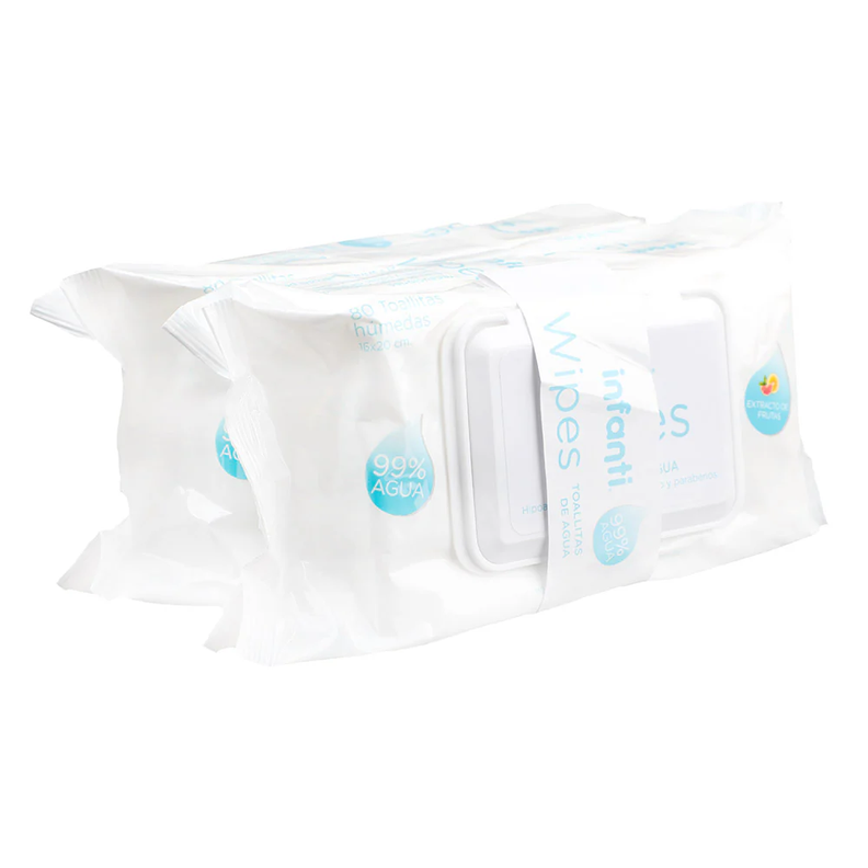 Toallita Humeda Water Wipes Pack 2x80 Un Infanti-0