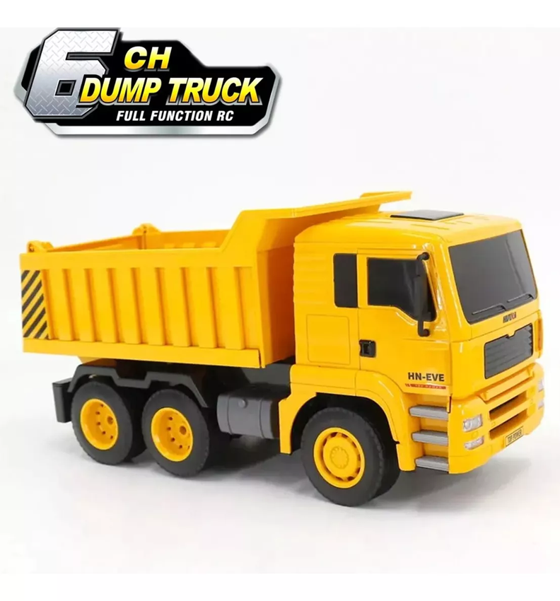 Camión Electrico Volquete RC Huina 1337 1:18 6CH 2.4GHz Recargable-4