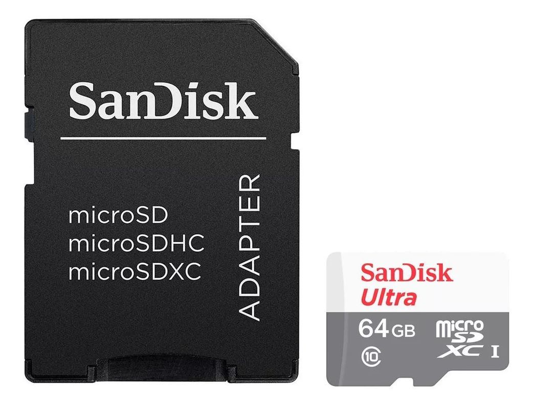 Tarjeta De Memoria Sandisk Ultra Con Adaptador SD 64GB-3