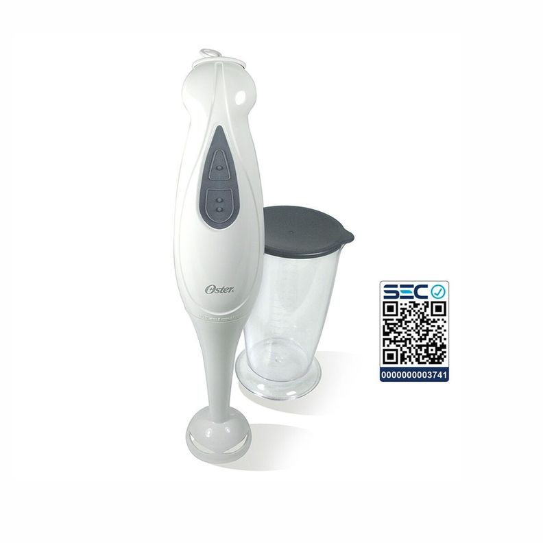 Batidora De Inmersión Oster Con Vaso 2609 Color Blanco-4