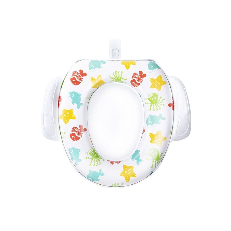 Asiento Adaptador Para Bano Diseno Del Mar Infanti Color Multicolor Blanco