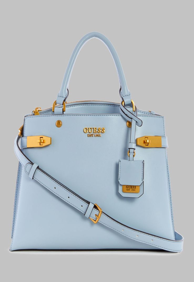 Cartera Guess Zadie Girlfriend Satchel Pod Celeste