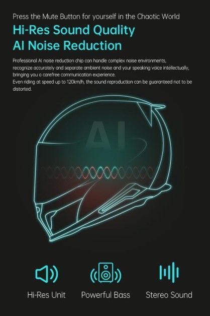 Manos Libres Freedconn FX pro para Casco Moto IP67 Intercomunicador Mesh 6 vías-2