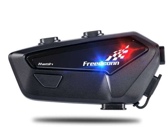 Manos Libres Freedconn FX pro para Casco Moto IP67 Intercomunicador Mesh 6 vías-6