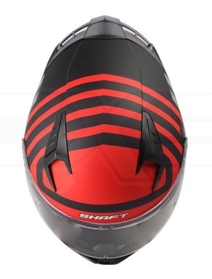 Casco Moto Shaft 526sp Integral Turbo Negro Rojo-1