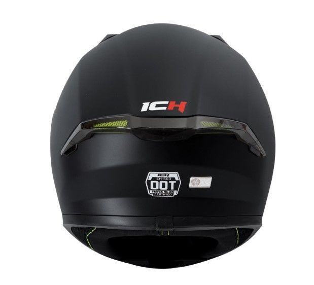 Casco moto ich 503 integral solid n.m sm certificación dot qr-2