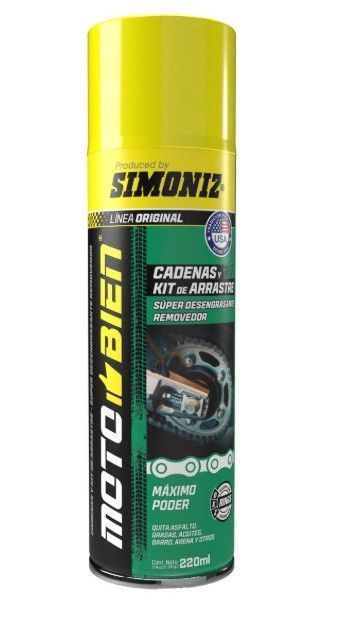 Limpiador Desengrasante Cadena SIMONIZ Moto Bien 220ml-0