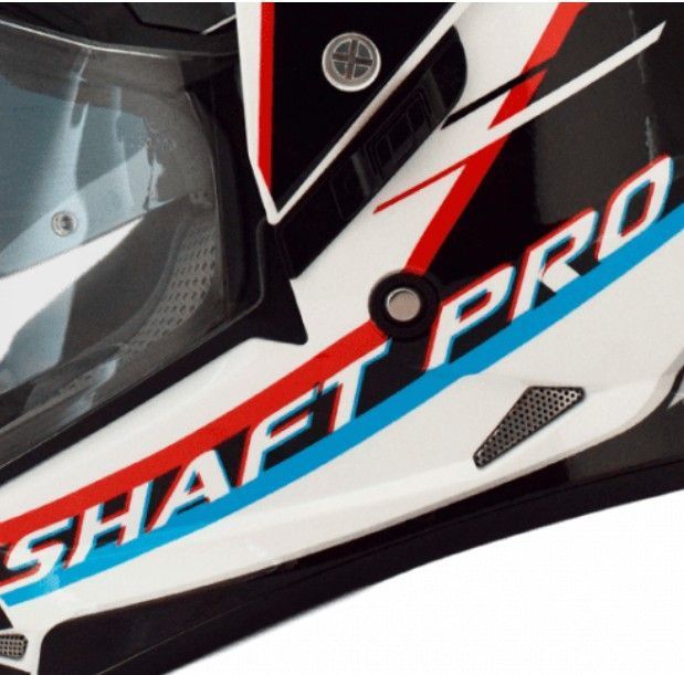 Casco Moto Shaft Pro Mx-370dv Multipropósito Tourismo bl rj-az Sun Visor Norma Europea Ecer-2205-1