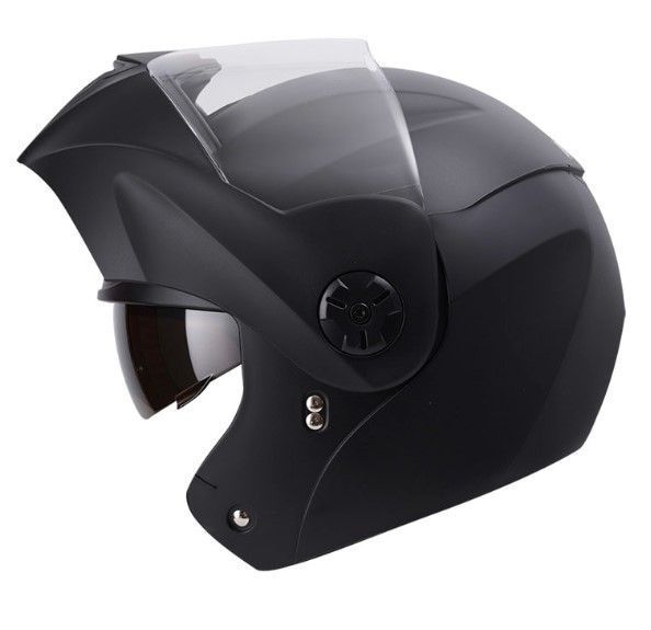 Casco moto ich 3110 solid n.m abatible con sun visor certificación dot 3cv-3