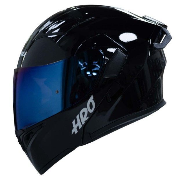 Casco Moto Hro 3400dv solid ng brillo az Abatible Sun Visor Certificación Dot-0
