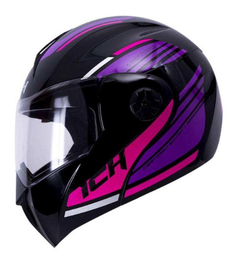 Casco Moto Ich 3110 Auge mr Abatible Con Sun Visor Certificación Dot 3cv-0